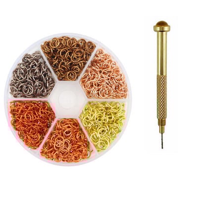 1000 kom+ Probušeni Arylictips Punk Charms 5-6 mm Petlje Metalni alati Piercing Nakit Connect Hoop Decoration Nail Art Prsten od legure 2022