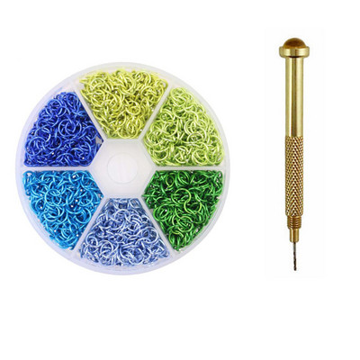 1000 kom+ Probušeni Arylictips Punk Charms 5-6 mm Petlje Metalni alati Piercing Nakit Connect Hoop Decoration Nail Art Prsten od legure 2022