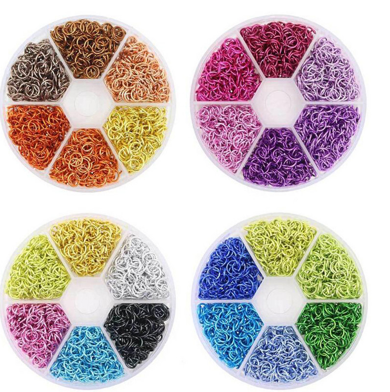 1000 kom+ Probušeni Arylictips Punk Charms 5-6 mm Petlje Metalni alati Piercing Nakit Connect Hoop Decoration Nail Art Prsten od legure 2022