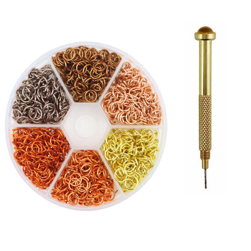 1000 kom+ Probušeni Arylictips Punk Charms 5-6 mm Petlje Metalni alati Piercing Nakit Connect Hoop Decoration Nail Art Prsten od legure 2022