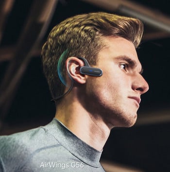 Ucomx Airwings G56 Bluetooth 5.0 безжични слушалки с лента за врат Водоустойчиви спортни слушалки с микрофон за Xiaomi iPhone Samsung