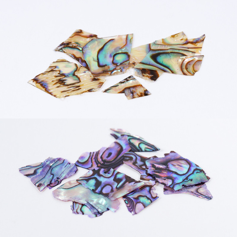 6 farieb/koliesko 3D meniace sa farby Abalone Prírodné úlomky morských mušlí Textúra Nail Art Flitre Dekorácia Plátok DIY Manikúra AB