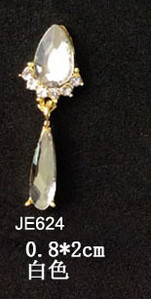 10 komada Drevna metalna legura za nokte-7*18mm 3D V oblik Jewley sa cirkonima i kamenčićima Šarm vrhovi za nokte DIY ukrasi za manikuru &*&