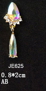 10 komada Drevna metalna legura za nokte-7*18mm 3D V oblik Jewley sa cirkonima i kamenčićima Šarm vrhovi za nokte DIY ukrasi za manikuru &*&