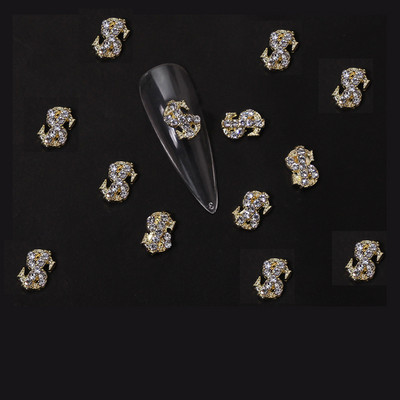 10GB sānu puķes 3D akrila ziedi nagu mākslas rotājumi (ar pērļu rhinestone) Floret nagu juvelierizstrādājumi 3D ziedu ziedlapu skalas stils