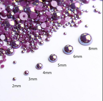 100 komada Punk srebrni biserni ukrasi za nokte 3D gotički dizajn Tamni kamenčići za nokte Natprirodni savjeti za manikuru Potrepštine za ukrašavanje noktiju