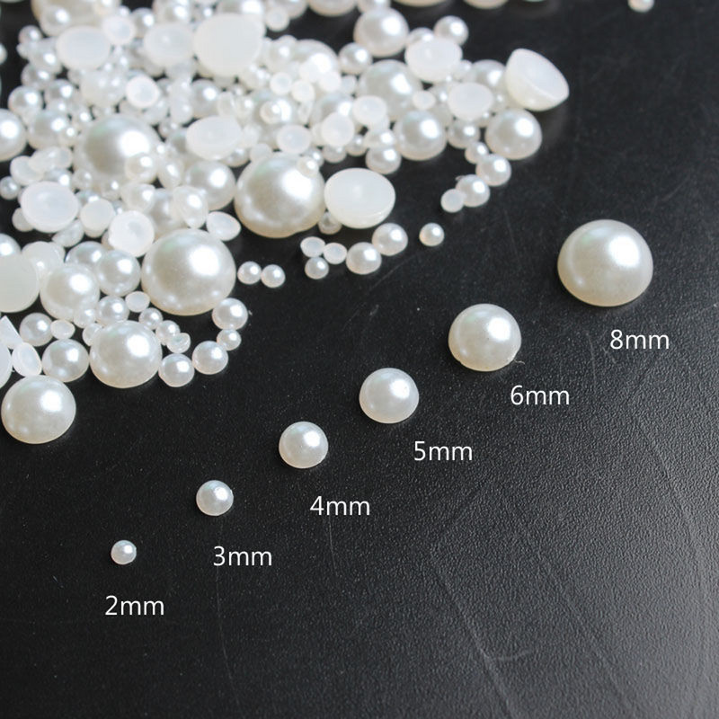 100 komada Punk srebrni biserni ukrasi za nokte 3D gotički dizajn Tamni kamenčići za nokte Natprirodni savjeti za manikuru Potrepštine za ukrašavanje noktiju