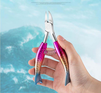 Mermaid Shape Nail Clipper Trimmer Toenail Ingrown Nipper Dead Skin Remove Cuticle Scissors Cutter Εργαλείο μανικιούρ πεντικιούρ