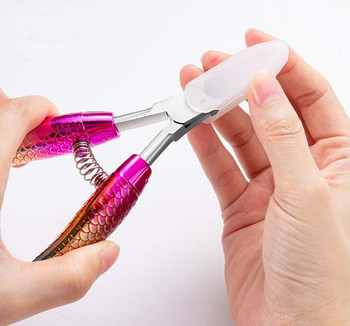 Машинка за подстригване на нокти с форма на русалка Тример за нокти Враснали щипки Отстраняване на мъртва кожа Ножици за кожички Резачка Педикюр Инструмент за маникюр