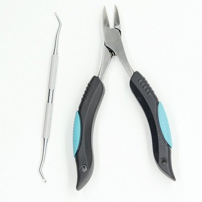 Μαύρο νύχι ποδιού Ingrown Nail Art Cuticle Nipper Clipper Set Edge Cutter Μανικιούρ ψαλίδι πένσα εργαλείο πεντικιούρ αφαίρεση νεκρού δέρματος