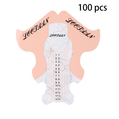 BQAN 50/100/300 DB körömforma hosszabbító francia körömforma tippek akril UV gél hosszabbító göndör forma építő gél matricasablon