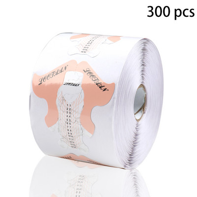 BQAN 50/100/300 DB körömforma hosszabbító francia körömforma tippek akril UV gél hosszabbító göndör forma építő gél matricasablon