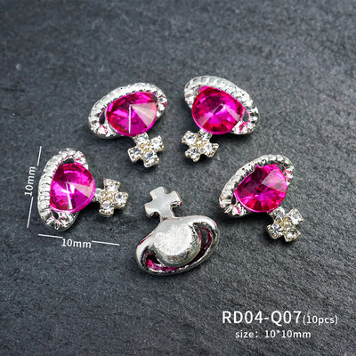 10 komada planeta šarm za nokte legura nakit luksuzni dijamanti dijelovi za nokte dragulji kamenje kristalna umjetnost diy dekoracija kamenčići manikura