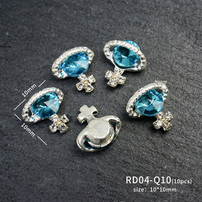 10 komada planeta šarm za nokte legura nakit luksuzni dijamanti dijelovi za nokte dragulji kamenje kristalna umjetnost diy dekoracija kamenčići manikura