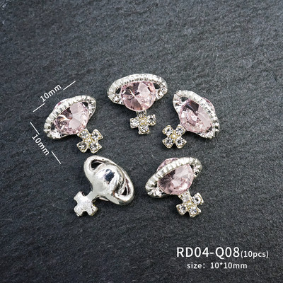 10 komada planeta šarm za nokte legura nakit luksuzni dijamanti dijelovi za nokte dragulji kamenje kristalna umjetnost diy dekoracija kamenčići manikura