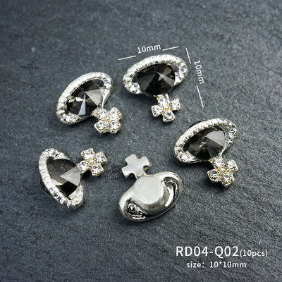 10 komada planeta šarm za nokte legura nakit luksuzni dijamanti dijelovi za nokte dragulji kamenje kristalna umjetnost diy dekoracija kamenčići manikura