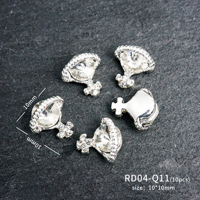 10 komada planeta šarm za nokte legura nakit luksuzni dijamanti dijelovi za nokte dragulji kamenje kristalna umjetnost diy dekoracija kamenčići manikura