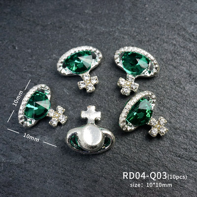 10 komada planeta šarm za nokte legura nakit luksuzni dijamanti dijelovi za nokte dragulji kamenje kristalna umjetnost diy dekoracija kamenčići manikura