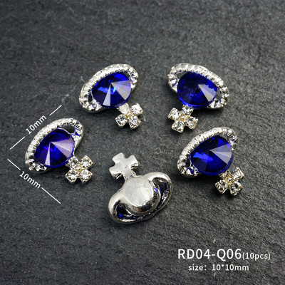 10 komada planeta šarm za nokte legura nakit luksuzni dijamanti dijelovi za nokte dragulji kamenje kristalna umjetnost diy dekoracija kamenčići manikura