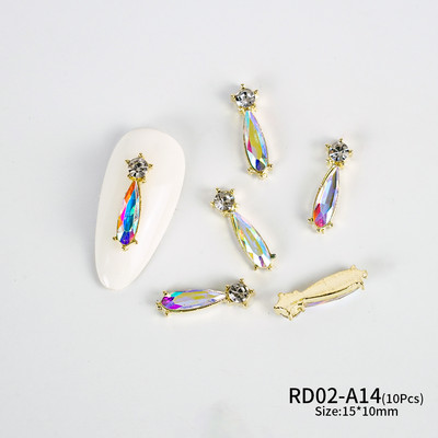 10 komada planeta šarm za nokte legura nakit luksuzni dijamanti dijelovi za nokte dragulji kamenje kristalna umjetnost diy dekoracija kamenčići manikura