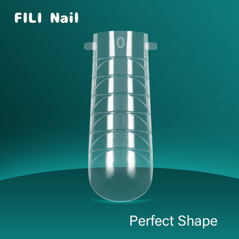FILI Професионални горни форми за удължаване на ноктите Маникюр Двойна форма Фалшиви нокти Система за изграждане Съвети UV гел Акрилни форми