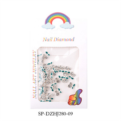 20 ks/sada 3D zliatina s lesklými kamienkami, kovové červené čerešňové zdobenie nechtov, mini prívesok, luxusný klenot, manikúra, DIY príslušenstvo