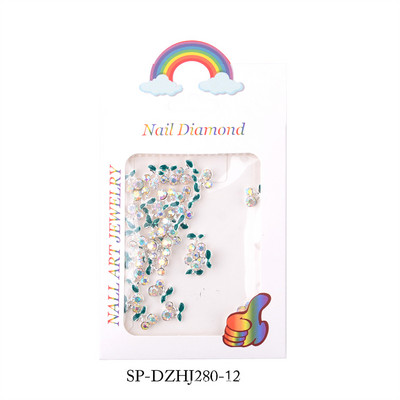 20 ks/sada 3D zliatina s lesklými kamienkami, kovové červené čerešňové zdobenie nechtov, mini prívesok, luxusný klenot, manikúra, DIY príslušenstvo