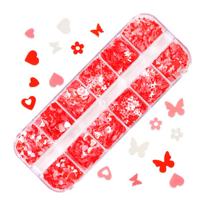 Sirena Nail Art Šljokice Svjetlucavi šareni ukras od pahuljica za DIY pribor za manikuru Potrošni materijal za nokte u prahu za profesionalce