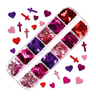 Sirena Nail Art Šljokice Svjetlucavi šareni ukras od pahuljica za DIY pribor za manikuru Potrošni materijal za nokte u prahu za profesionalce