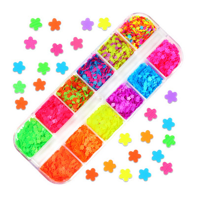 Sirena Nail Art Šljokice Svjetlucavi šareni ukras od pahuljica za DIY pribor za manikuru Potrošni materijal za nokte u prahu za profesionalce