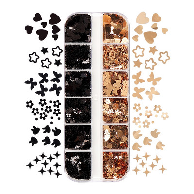 Sirena Nail Art Šljokice Svjetlucavi šareni ukras od pahuljica za DIY pribor za manikuru Potrošni materijal za nokte u prahu za profesionalce