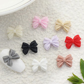 100 komada Ljetni Kawaii Bowknot Nail Art Charms Lovely Fairy Resin Ribbon Bow Nail Art Decoration Flatback Bowknot Dijelovi za manikuru R9