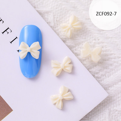 100 komada Ljetni Kawaii Bowknot Nail Art Charms Lovely Fairy Resin Ribbon Bow Nail Art Decoration Flatback Bowknot Dijelovi za manikuru R9