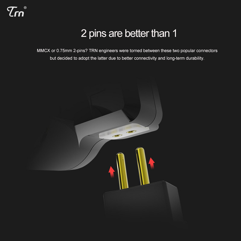 TRN V80 2BA+2DD hibridinė ausinė į ausines HIFI DJ monitorius, veikiantis sportinis ausinių ausinių kištukas su 2PIN nuimama V90\BA5\T3\ST