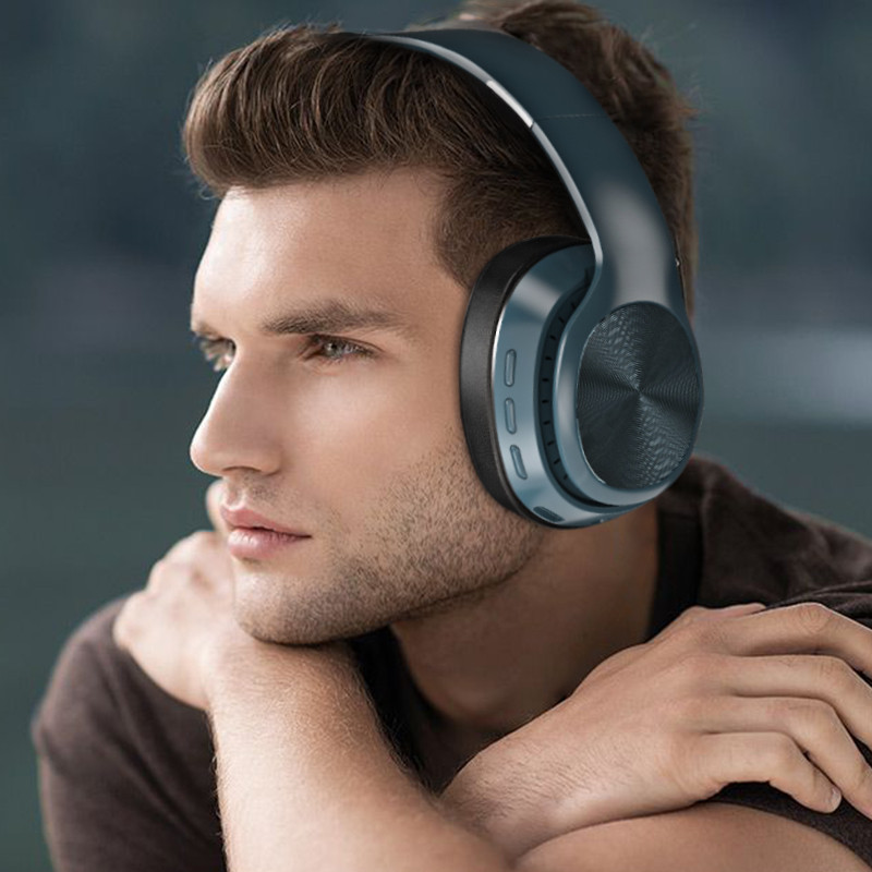 Tourya Wireless Headphones Over Eer Bluetooth 5.0 Слушалки Сгъваеми Слушалки Слушалки Eearphone Support TF Stereo with Mic for Phone PC