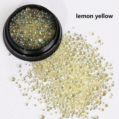 1 kutija Mješavina veličine Aurora prozirne višebojne mjehuriće kavijar perle za nokte Sjajno staklo Kristalni kamenčići Korejsko ljeto Nail픽시스톤