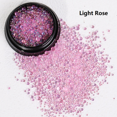 1 kutija Mješavina veličine Aurora prozirne višebojne mjehuriće kavijar perle za nokte Sjajno staklo Kristalni kamenčići Korejsko ljeto Nail픽시스톤