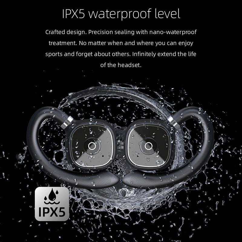 Νέο Ασύρματο ακουστικό Simulate Bone Conduction Bluetooth 5.3 HIFI Bass Sport Ακουστικό με μείωση θορύβου ανώδυνης φθοράς