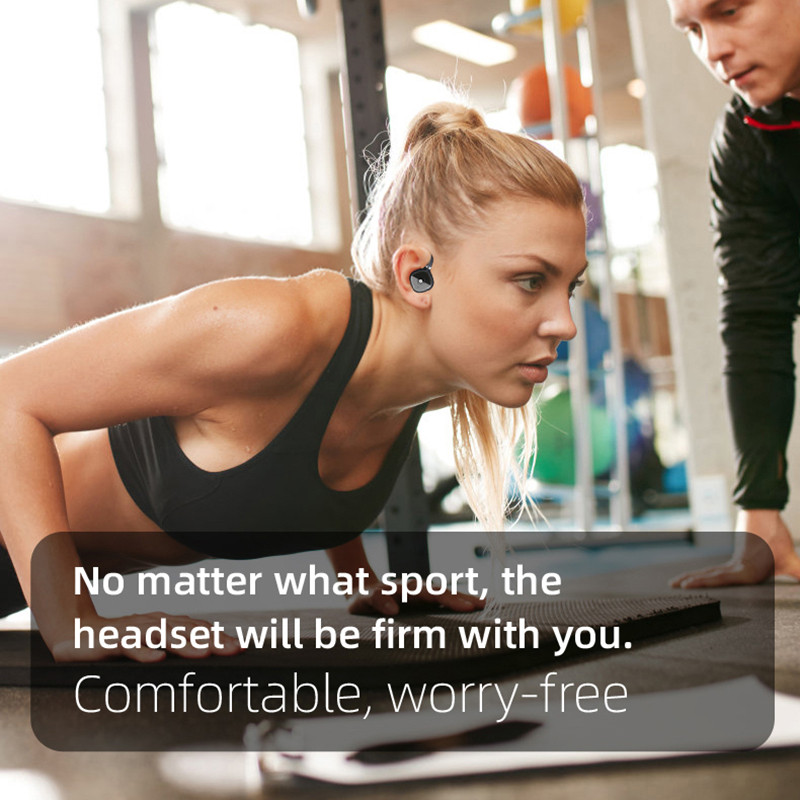 Νέο Ασύρματο ακουστικό Simulate Bone Conduction Bluetooth 5.3 HIFI Bass Sport Ακουστικό με μείωση θορύβου ανώδυνης φθοράς