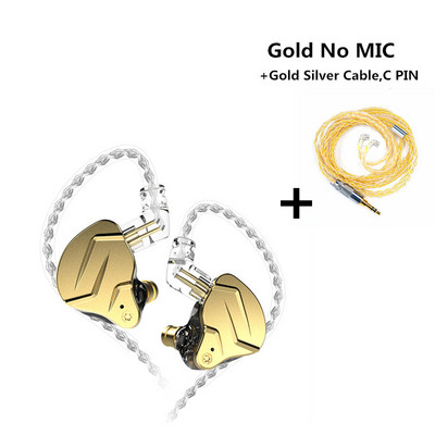 NOVO KZ ZSN PRO X 1DD 1BA HIFI Metalne slušalice za uho Hybrid Drive Bass Earbud Sportske slušalice s poništavanjem buke KZ ZSX ZS10 PRO ZSTX