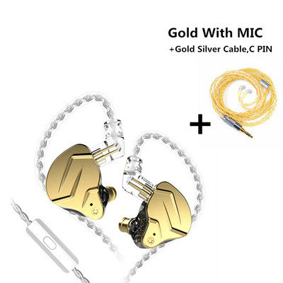 NOVO KZ ZSN PRO X 1DD 1BA HIFI Metalne slušalice za uho Hybrid Drive Bass Earbud Sportske slušalice s poništavanjem buke KZ ZSX ZS10 PRO ZSTX