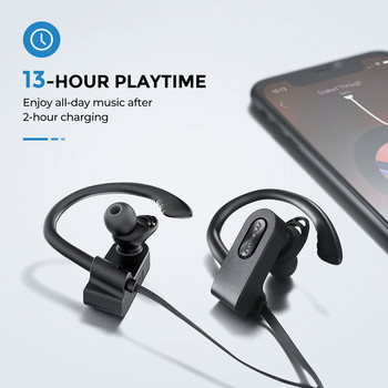Mpow Flame 2 Bluetooth 5.0 Слушалки IPX7 Водоустойчиви безжични слушалки с 13 часа възпроизвеждане с шумопотискащ микрофон Спортни слушалки