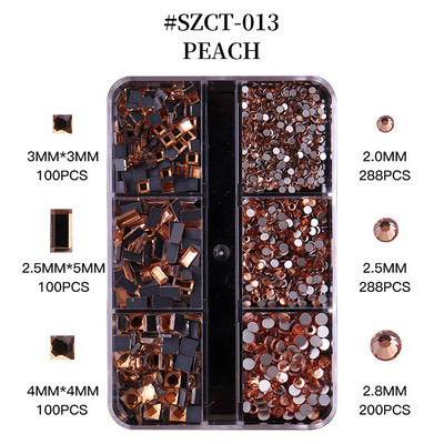 6 grile/cutie Nail Art profesional din oțel inoxidabil Mini auriu și argintiu Rose Gold Metal Mini caviar margele pentru unghii Decor 3D DIY