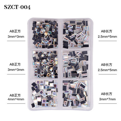 6 grile/cutie Nail Art profesional din oțel inoxidabil Mini auriu și argintiu Rose Gold Metal Mini caviar margele pentru unghii Decor 3D DIY