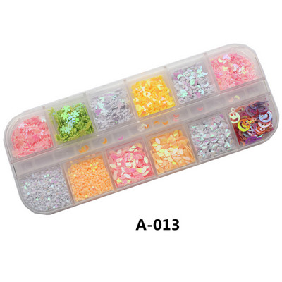 Šljokice Holografski Holo Love Star Pink White Nail Body Art Glitter Box Nokti sa šljokicama Paillette Flakes Decoration Alati za manikuru