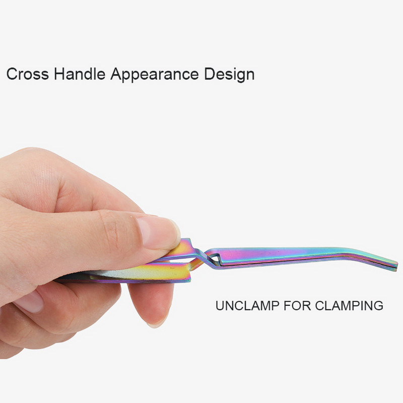 Aokitec križna kopča za nokte Višenamjenska pinceta za oblikovanje noktiju od nehrđajućeg čelika Nipper Stezaljke za alate za manikuru Alati s kamenčićima