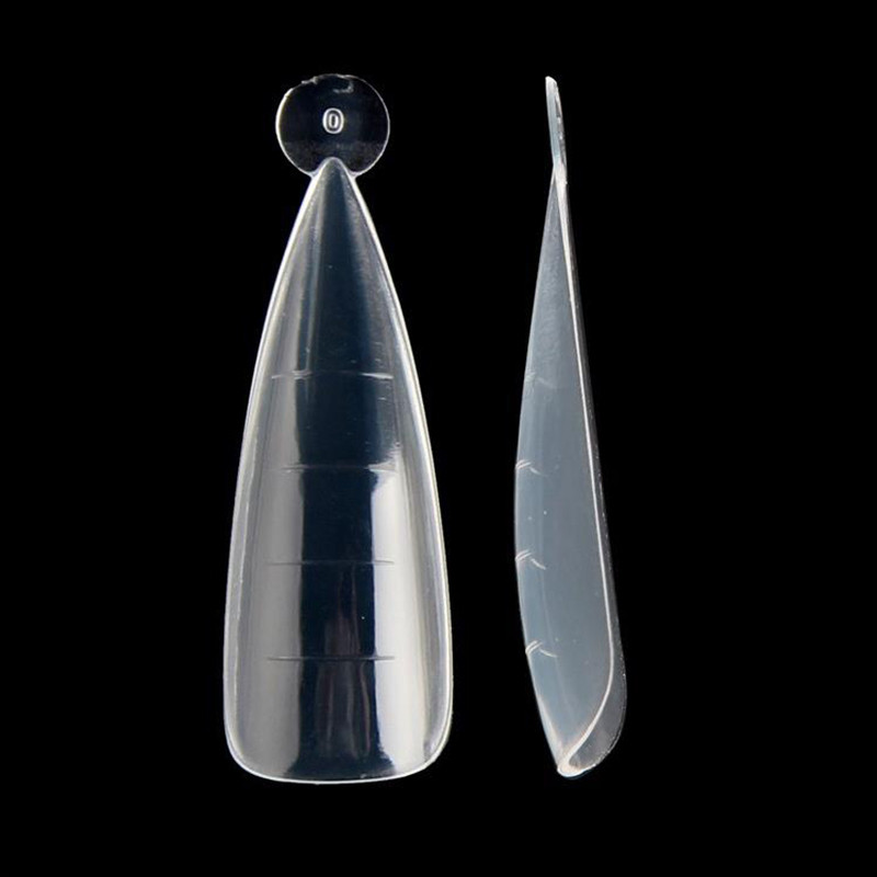 Straight Dual Forms Poly Nail Art UV Builder Gel Nails Dekorációs körömhosszabbító 120db/szett Stilettos Full Cover Shape Új