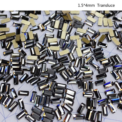 50 komada sjajnih kristala 3D Nail Art ukrasi od vještačkih dijamanata Oblik ravnog stakla, dijamantni dizajn nakita Dodaci za manikuru