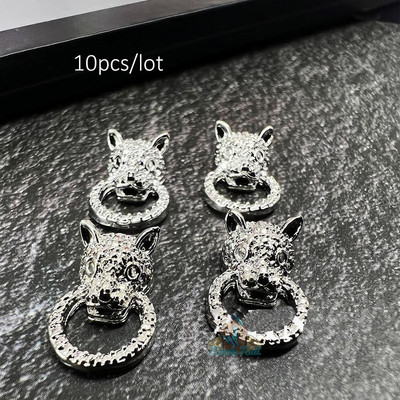 10 komada 3D zvijezda Kristalni privjesci za nokte Srebrni metalni viseći ukrasi za nokte Pribor za manikuru