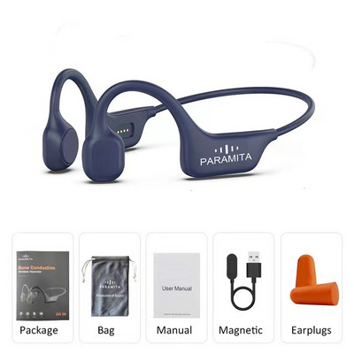 Slušalice za pravu koštanu provodljivost Bluetooth 5.3 bežične slušalice Vodootporne sportske slušalice s mikrofonom za vježbanje Trčanje Vožnja